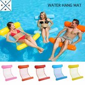 WaterHangmat- Rs&k Waterspeelgoed- Opblaasbare Waterhangmat- Zwembad - Opblaasbaar Voeten en Hoofdkussen stuk - Zwembad Lucht bed - Lichtblauw