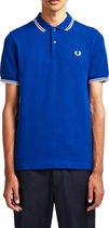 Fred Perry Poloshirt - Mannen - blauw/wit