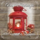 Kerstkaart - Vierkant - 15x15cm - Met envelop - Gezegende kerstdagen en een voorspoedig nieuwjaar - Kerst en Nieuwjaar - Christelijke kaart - Majestic Ally - 12 stuks