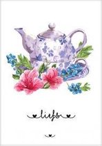 Kaart - A6 - 10x15cm - Met envelop - Liefs - Liefde, vriendschap - Majestic Ally - 12 stuks