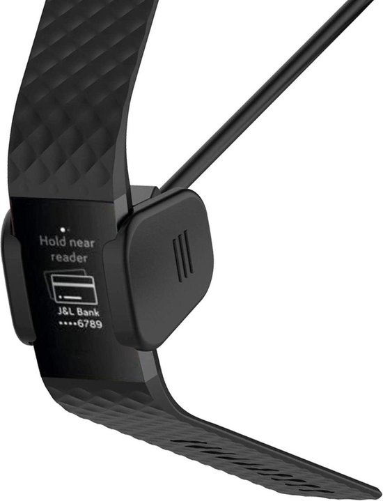Oplaadkabel geschikt voor Fitbit Charge 3/4 - Oplader – Zwart - YONO