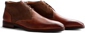 Travelin Malpensa - Nette leren veterschoenen - Heren - Cognac - Maat 46