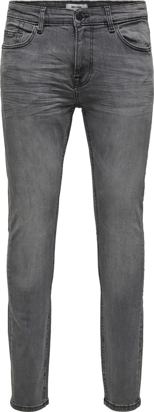 Only & Sons WARP LIFE GREY DCC 2051 WARP LIFE BLUE WASHED PK 3620 Jean skinny taille W34 X L34