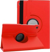 HB Hoes Geschikt voor Samsung Galaxy Tab S6 Lite - Draaibare Tablet Case met Standaard - Rood