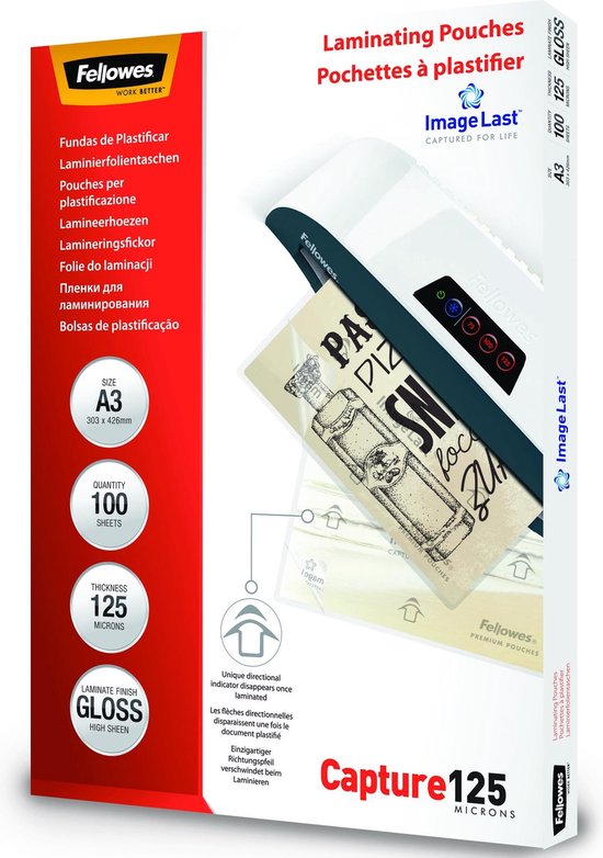 Fellowes Lamineerhoezen ImageLast 125 mic A3 (100 Stuks)