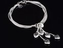 Diamond Treats Farbenfrohes Tennisarmband für Damen und Teenager, Armband aus 925er Sterling Silber mit bunten Steinen, Regenbogen-Armband aus 925er Silber, Silberschmuck für Frauen