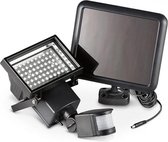 LED Schijnwerper op zonne-energie - Tuinverlichting - Buitenlamp met Bewegingssensor - Solar - Zwart