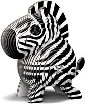 Eugy 3d-puzzel Zebra Junior 6,2 X 4,4 Cm Zwart/wit