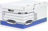 Bankers Box opbergdoos flip top maxi blauw wit