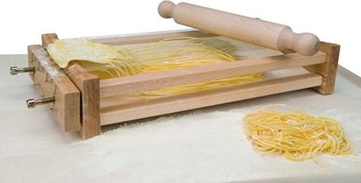 Eppicotispai Beech Wood Chitarra for Making Homemade Spaghetti and Fettuccine in Gift Box 