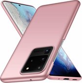 Slim case Samsung Galaxy S20 Ultra - roze met Privacy Glas