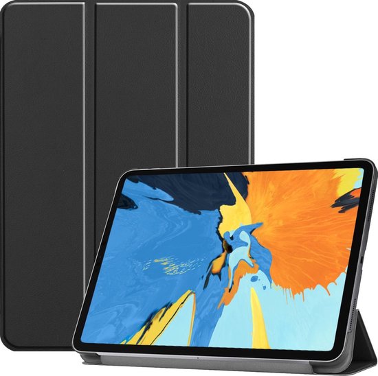 Bijzettafeltje Modernisering Hen iPad Pro 2020 Hoesje 11 Inch Book Case Tablet Hoes Cover - Zwart | bol.com
