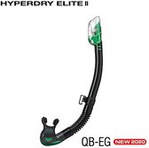 TUSA Hyperdry Elite II snorkel SP0101 QB - zwart/groen