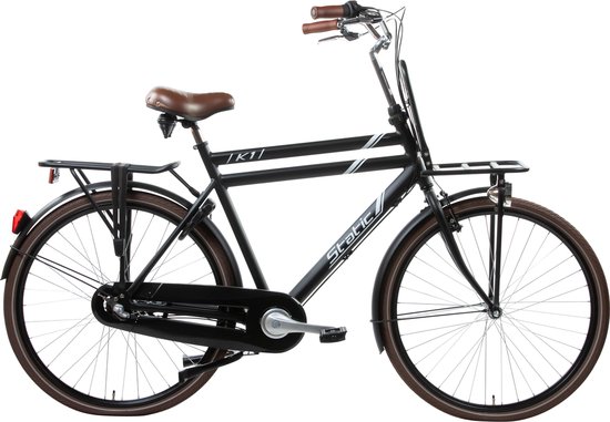 Zonder twijfel God uitspraak Static Heren Transporter fiets 28 inch met 3 versnellingen 50 cm , Matzwart  | bol.com