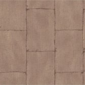 Textured Plains metal bruin behang (vliesbehang, bruin)