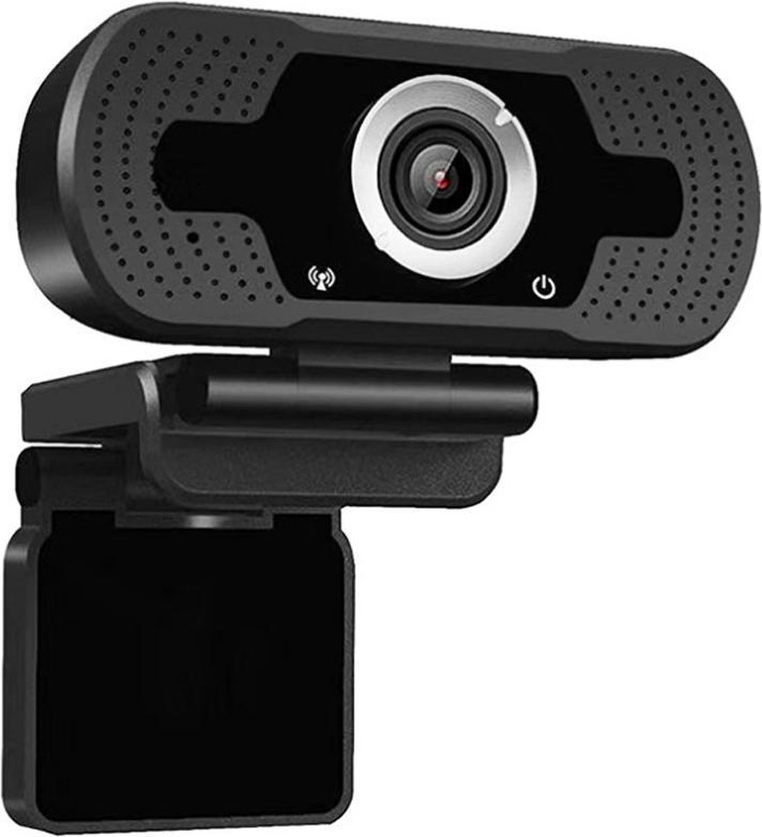 NÖRDIC EC-A258, Webcam met microfoon voor PC, laptop, Webcamera HD 1080p, zwart