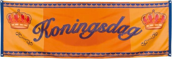 Foto: Koningsdag oranje spandoek banner