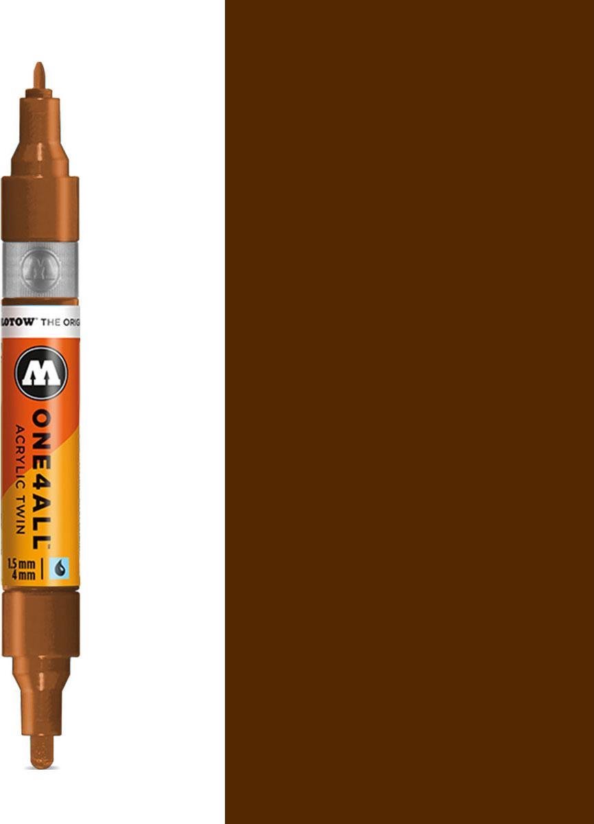 MOLOTOW One4All Premium Acrylic TWIN Marker 1,5 + 4mm - 092 Haselnuss Braun