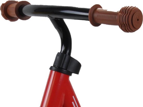 Bandits & Angels Metalen Loopfiets Starter Rood met Voetenplan vanaf 2 Jaar - Limited Edition - Rode Loop Fiets - Verstelbaar Zadel 29 tot 39 cm - Voor Jongens en Meisjes - Compact en Veilig - Lage Instap met Voetenplank van Bandits & Angels — afbeelding 5