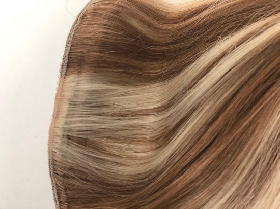 infrastructuur Viool Defilé Clip In Extensions Fullhead Echt haar Human Hair kleur 8/60 120gram 55/60cm  | bol.com