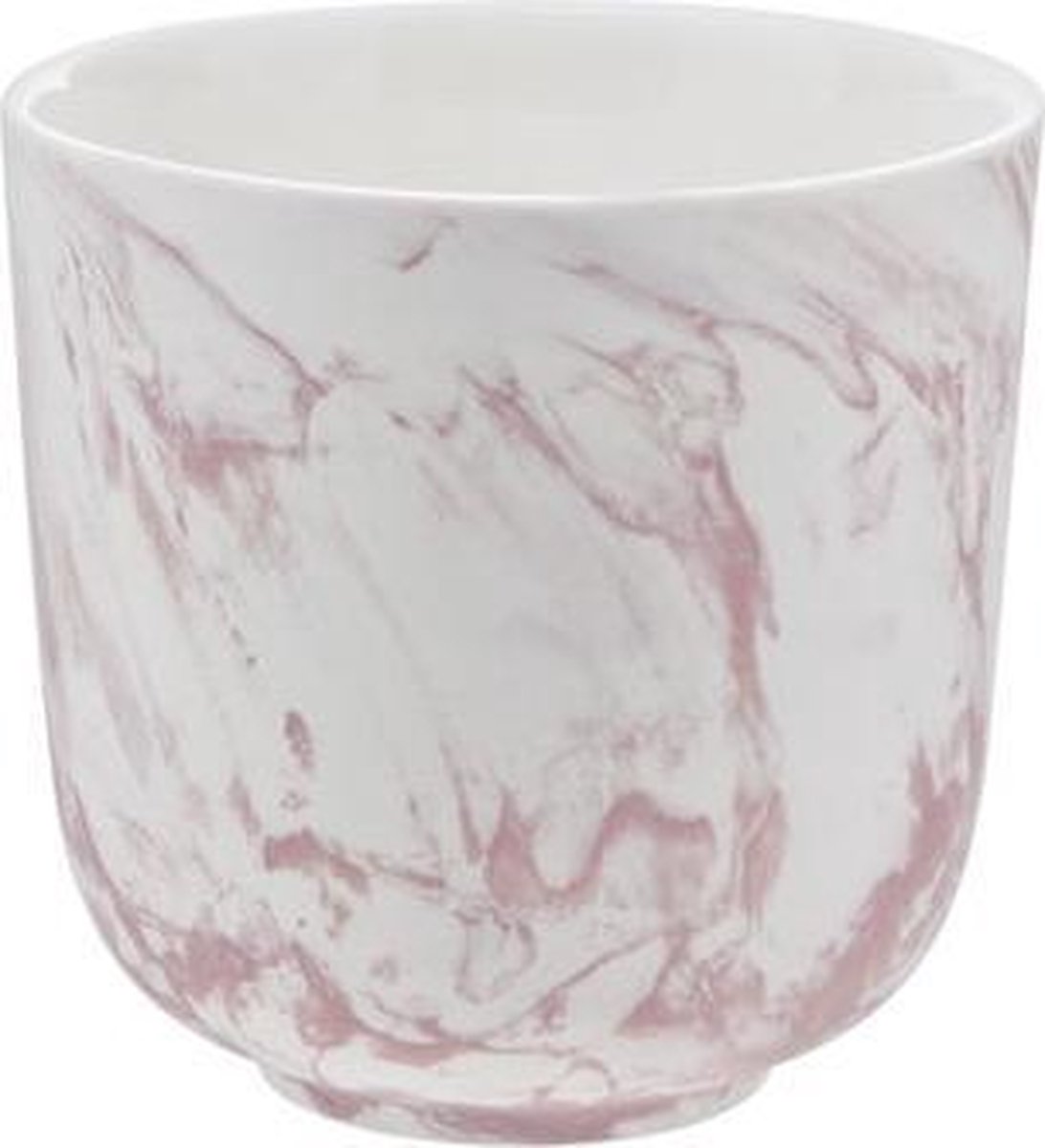 Marble red beker zonder oor 15cl d7cm 8 stuks