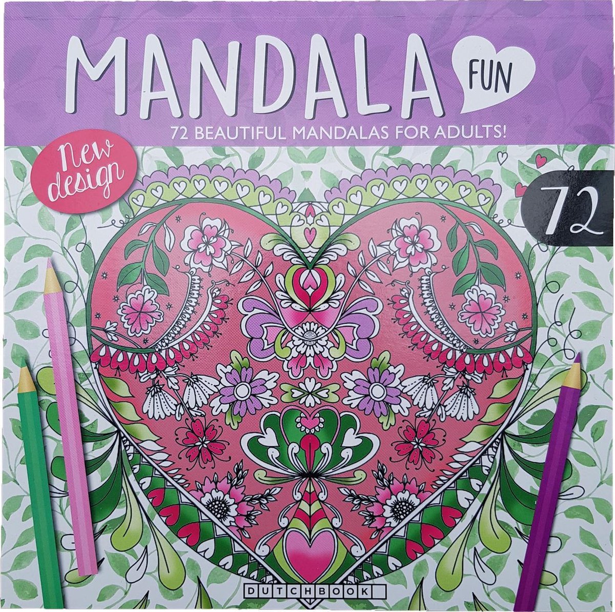 Mandala kleurboek 72 kleurplaten ( Hart )