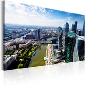 Schilderijen Op Canvas - Schilderij - Aerial view of Moscow 90x60 - Artgeist Schilderij