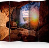 Kamerscherm - Scheidingswand - Vouwscherm - Cave: Seljalandsfoss Waterfall II [Room Dividers] 225x172 - Artgeist Vouwscherm