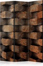 Kamerscherm - Scheidingswand - Vouwscherm - Brick  braid  [Room Dividers] 135x172 - Artgeist Vouwscherm