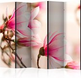 Kamerscherm - Scheidingswand - Vouwscherm - Branch of magnolia tree II [Room Dividers] 225x172 - Artgeist Vouwscherm