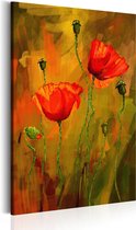 Schilderijen Op Canvas - Schilderij - The Awakening of Poppy 40x60 - Artgeist Schilderij