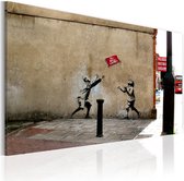 Schilderijen Op Canvas - Schilderij - No ball games (Banksy) 60x40 - Artgeist Schilderij