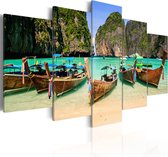 Schilderijen Op Canvas - Schilderij - A Patch of Paradise 200x100 - Artgeist Schilderij
