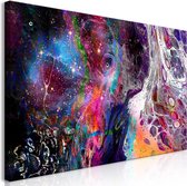 Schilderijen Op Canvas - Schilderij - Colourful Galaxy (1 Part) Wide 60x30 - Artgeist Schilderij