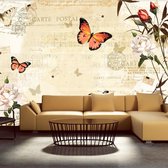 Fotobehang – Behangpapier - Fotobehang - Melodies of butterflies 100x70 - Artgeist