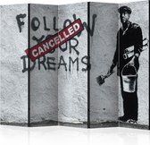 Kamerscherm - Scheidingswand - Vouwscherm - Dreams Cancelled (Banksy) II [Room Dividers] 225x172 - Artgeist Vouwscherm