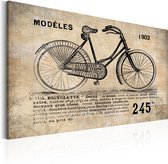 Schilderijen Op Canvas - Schilderij - N° 1245 - Bicyclette 120x80 - Artgeist Schilderij