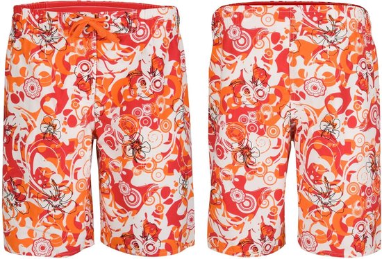 Microbe Graag gedaan Trappenhuis Waimea Boardshort Dames - Allover Print - Fuchsia/Wit/Oranje - 40 | bol.com