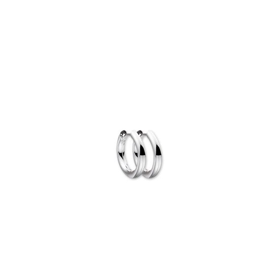 YO&NO - Oorbellen-  Zilver - Oorringen - Klap - 2 mm 15 mm - Sieraden vrouw - Gerhodineerd - Zilver 925