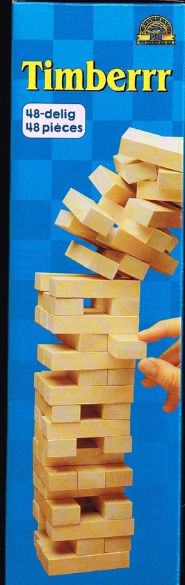 Thumbnail van een extra afbeelding van het spel 48 delige Timberrr houten blokjes vanaf 4 jaar spel