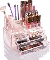 LimberLux Make-up Organizer - Roze Cosmetica Opbergdoos - Sieradendoos