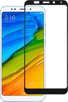 Let op type!! 0 33 mm 9H 2.5D volledig scherm volledig zelfklevende gehard glas Film voor Xiaomi Redmi 5 Plus(Black)