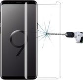 Voor Galaxy S9 + 9H oppervlakhardheid 3D gebogen rand Anti-scratch Niet-volledig scherm HD Gehard glas Screen Protector (transparant)