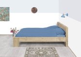 Steigerhout bed blokpoot - 180x200 - oud steigerhout - kwaliteit