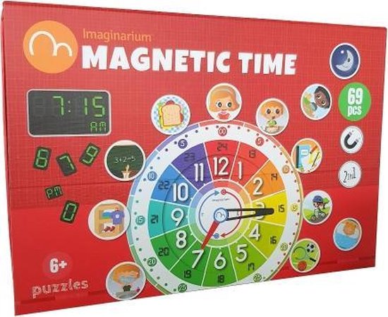 Magnetische Leerklok - Imaginarium - Spelenderwijs Leren Klokkijken - Klok voor Kinderen - Imaginarium