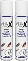 HG Spray tegen kruipend ongedierte - 2 Stuks !
