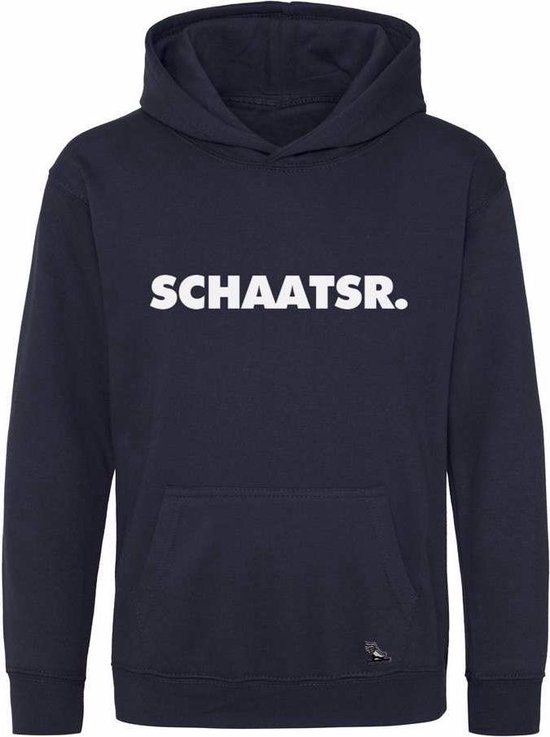 SCHAATS HOODIE KIDS SCHAATSR. NAVY BLAUW