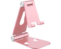 Telefoonhouder Bureau Telefoonstandaard Aluminium Telefoon Standaard - Telefoon Tablet Houder Telefoonstandaard Bureau - Roze