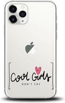 Apple Iphone 11 Pro transparant siliconen hoesje Cool Girls