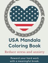 USA Mandala Coloring Book - Reduce stress and anxiety